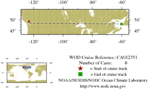 NODC Cruise CA-12351 Information