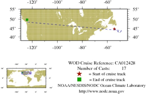 NODC Cruise CA-12428 Information