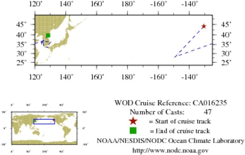 NODC Cruise CA-16235 Information