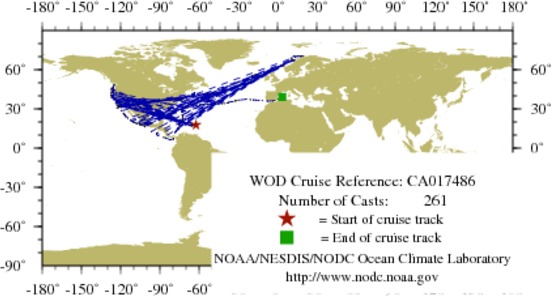 NODC Cruise CA-17486 Information