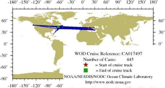 NODC Cruise CA-17497 Information