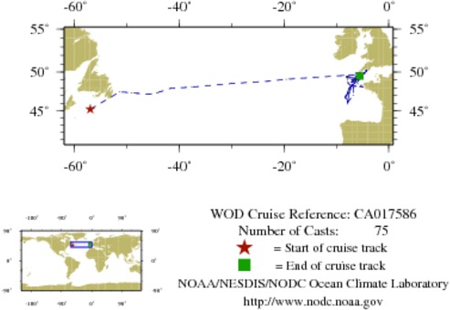 NODC Cruise CA-17586 Information
