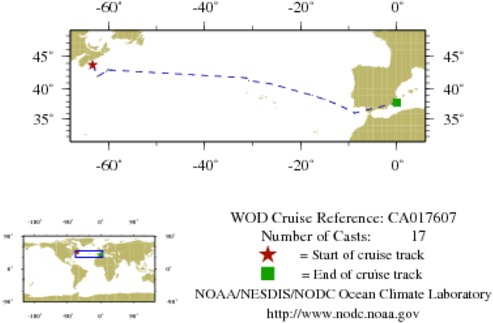 NODC Cruise CA-17607 Information