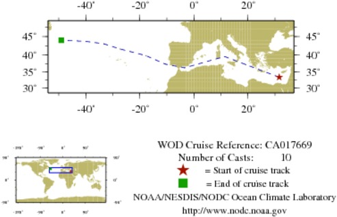 NODC Cruise CA-17669 Information