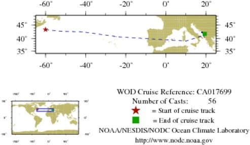 NODC Cruise CA-17699 Information
