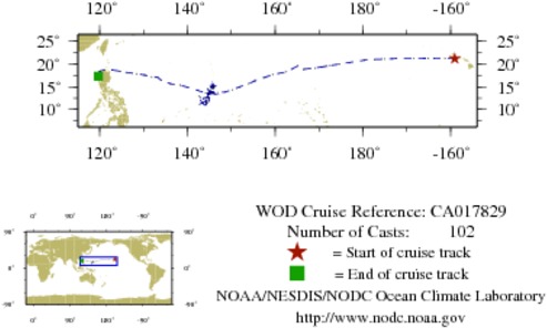 NODC Cruise CA-17829 Information