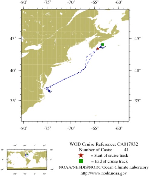 NODC Cruise CA-17932 Information