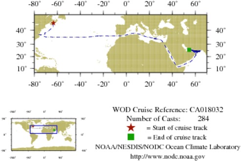 NODC Cruise CA-18032 Information