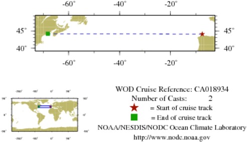 NODC Cruise CA-18934 Information