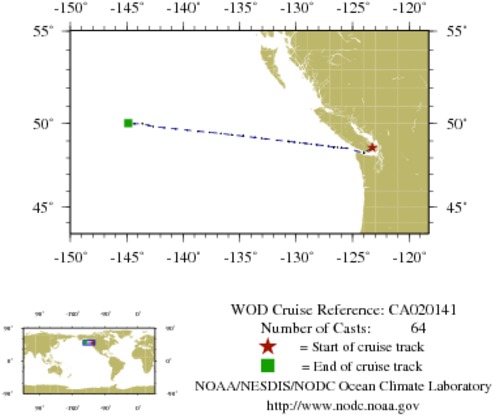 NODC Cruise CA-20141 Information