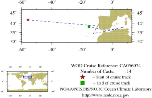 NODC Cruise CA-56074 Information