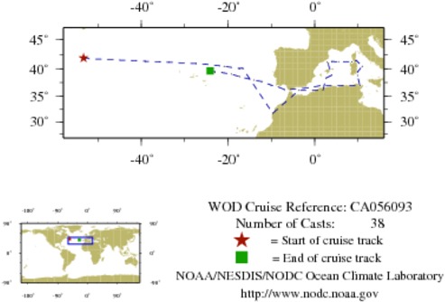 NODC Cruise CA-56093 Information