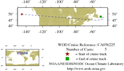 NODC Cruise CA-56225 Information