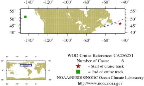 NODC Cruise CA-56251 Information
