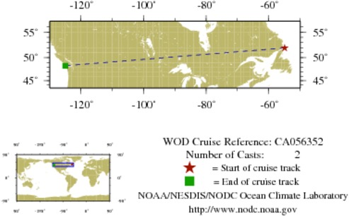 NODC Cruise CA-56352 Information
