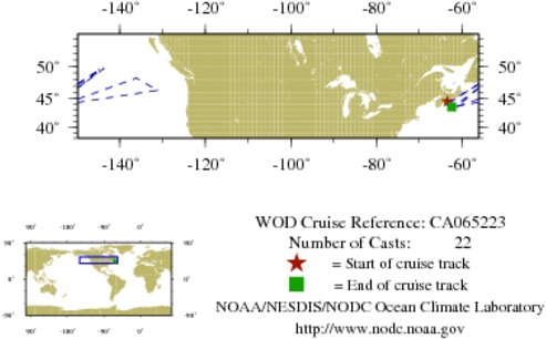 NODC Cruise CA-65223 Information
