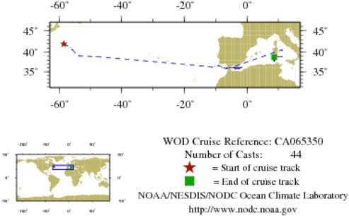 NODC Cruise CA-65350 Information