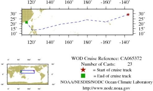 NODC Cruise CA-65372 Information