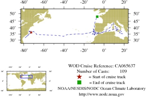 NODC Cruise CA-65637 Information