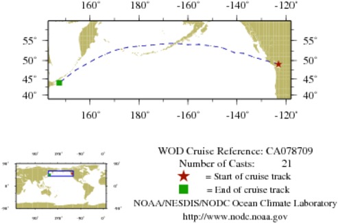 NODC Cruise CA-78709 Information