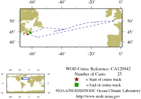 NODC Cruise CA-120942 Information