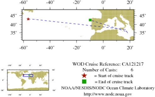 NODC Cruise CA-121217 Information