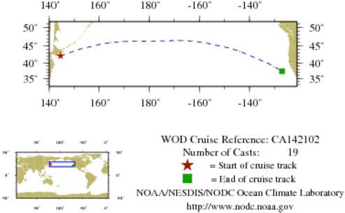 NODC Cruise CA-142102 Information