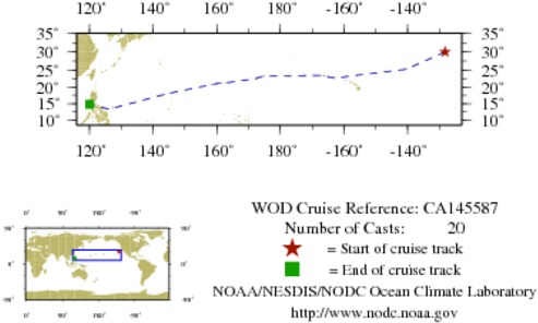 NODC Cruise CA-145587 Information