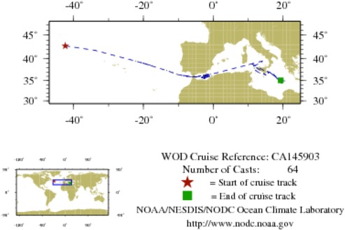 NODC Cruise CA-145903 Information