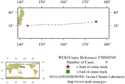 NODC Cruise CN-549 Information