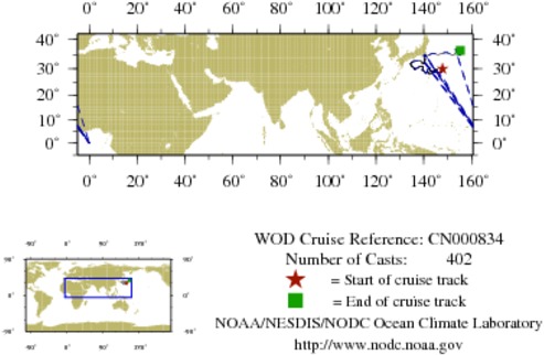 NODC Cruise CN-834 Information