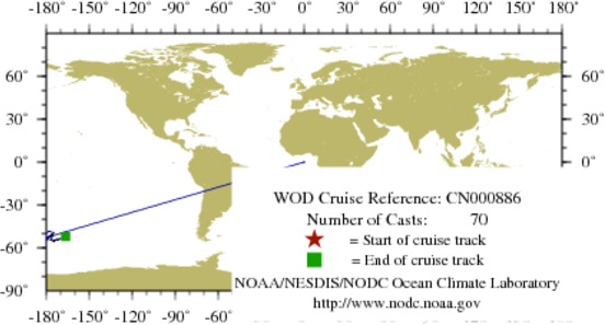 NODC Cruise CN-886 Information