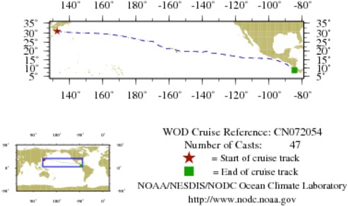 NODC Cruise CN-72054 Information