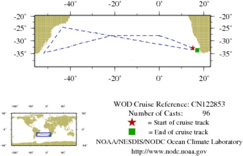 NODC Cruise CN-122853 Information