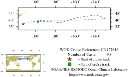 NODC Cruise CN-127616 Information