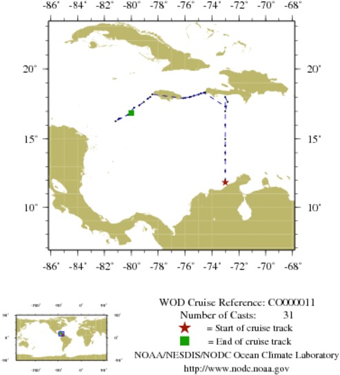 NODC Cruise CO-11 Information
