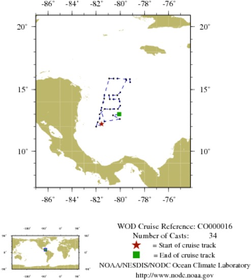 NODC Cruise CO-16 Information