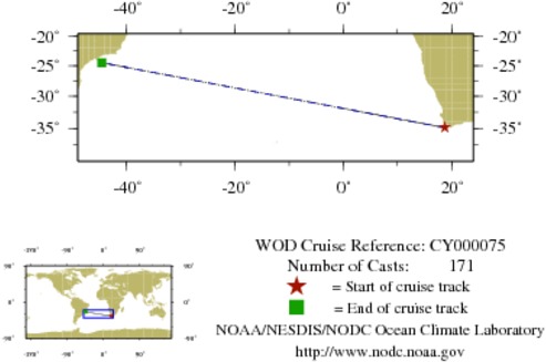NODC Cruise CY-75 Information