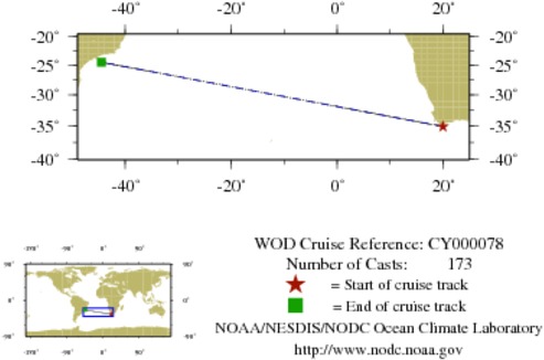 NODC Cruise CY-78 Information