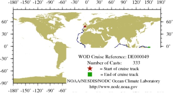 NODC Cruise DE-49 Information