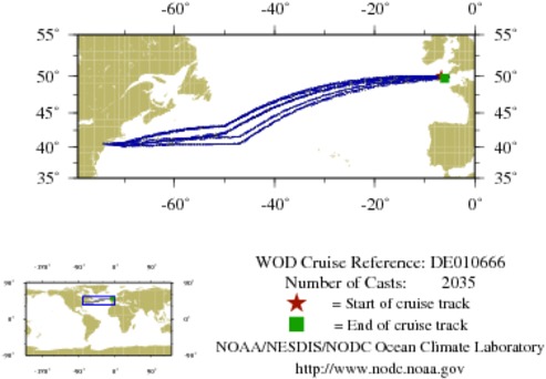 NODC Cruise DE-10666 Information