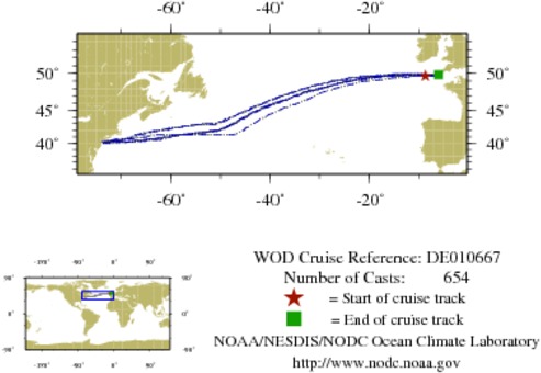 NODC Cruise DE-10667 Information