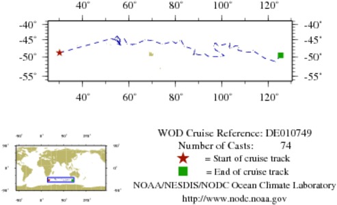 NODC Cruise DE-10749 Information