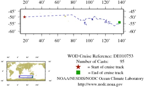NODC Cruise DE-10753 Information