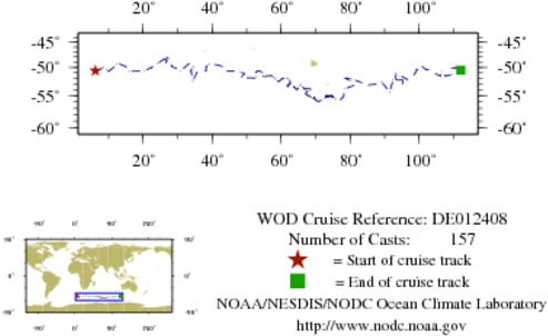 NODC Cruise DE-12408 Information