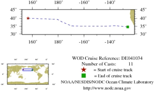 NODC Cruise DE-41034 Information