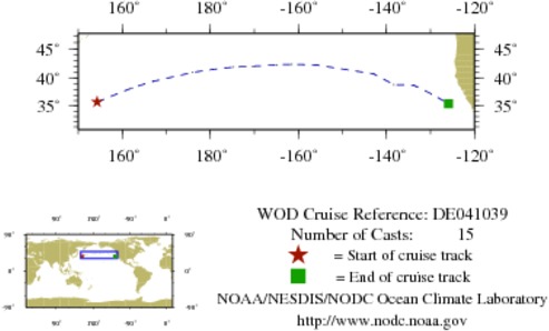 NODC Cruise DE-41039 Information