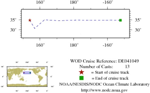 NODC Cruise DE-41049 Information