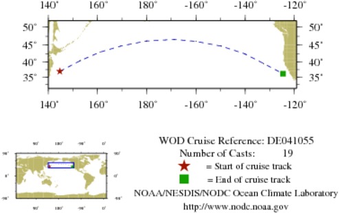 NODC Cruise DE-41055 Information