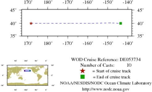 NODC Cruise DE-53734 Information
